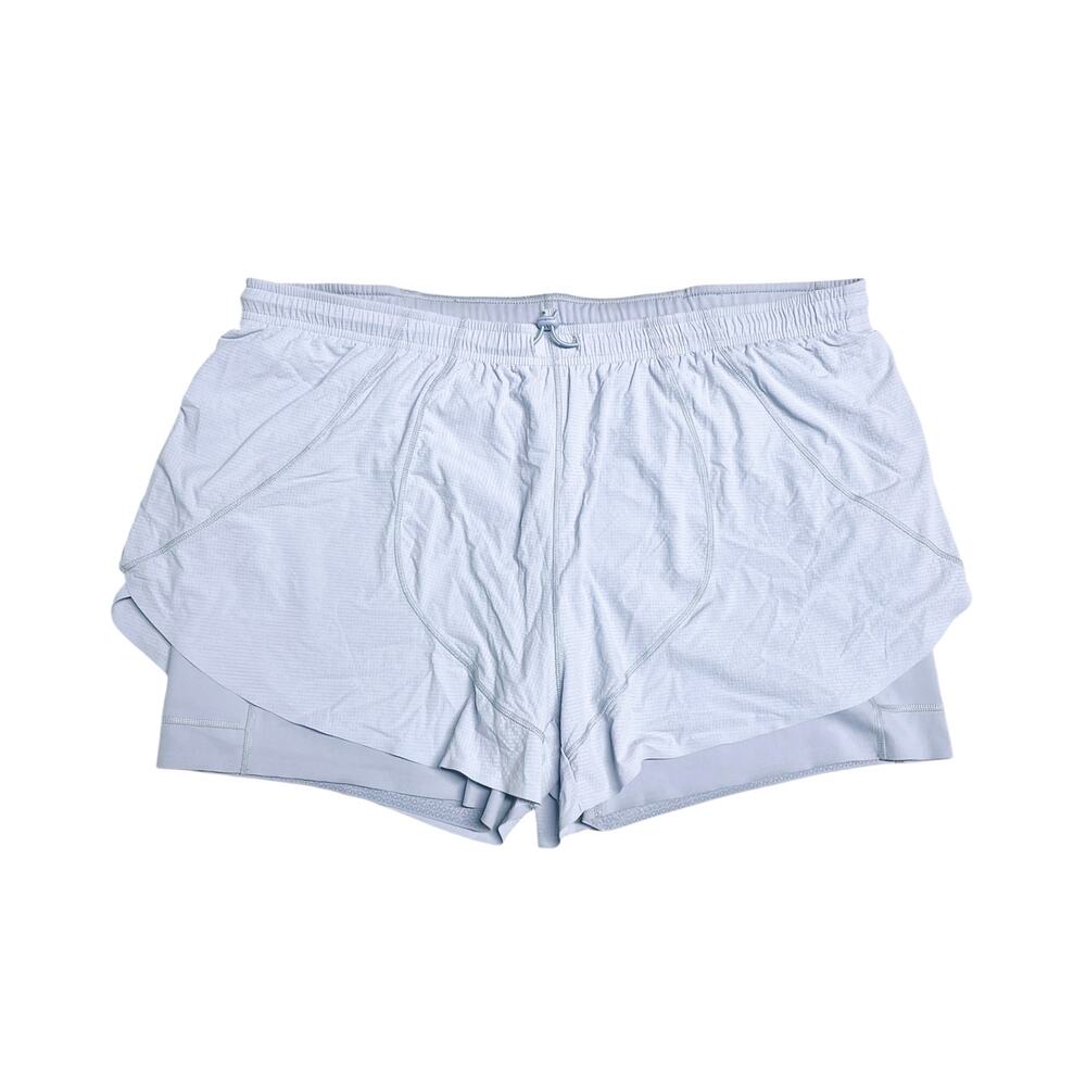 OUTDOOR VOICES 6" Jog Short 2-in-1 Layered Style XXXL Periwinkle Blue-Gray
